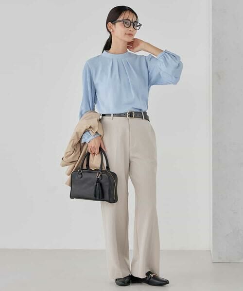 a.v.v / アー・ヴェ・ヴェ その他パンツ | 【洗える/ストレッチ/セットアップ対応】ダブルクロスストレートパンツ | 詳細13