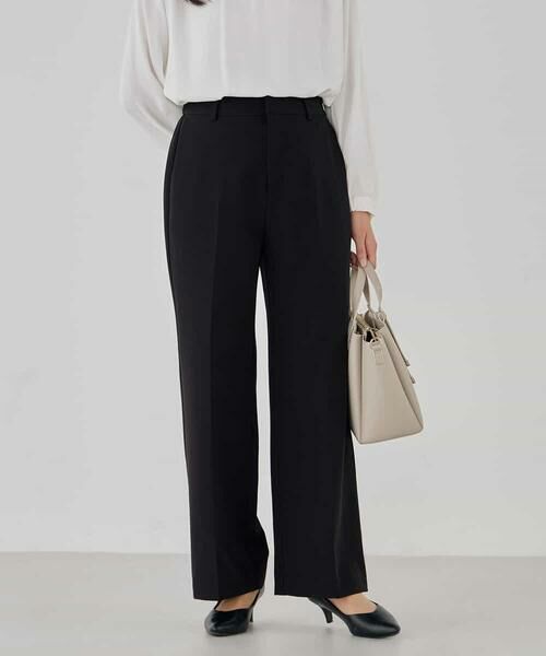 a.v.v / アー・ヴェ・ヴェ その他パンツ | 【洗える/ストレッチ/セットアップ対応】ダブルクロスストレートパンツ | 詳細16