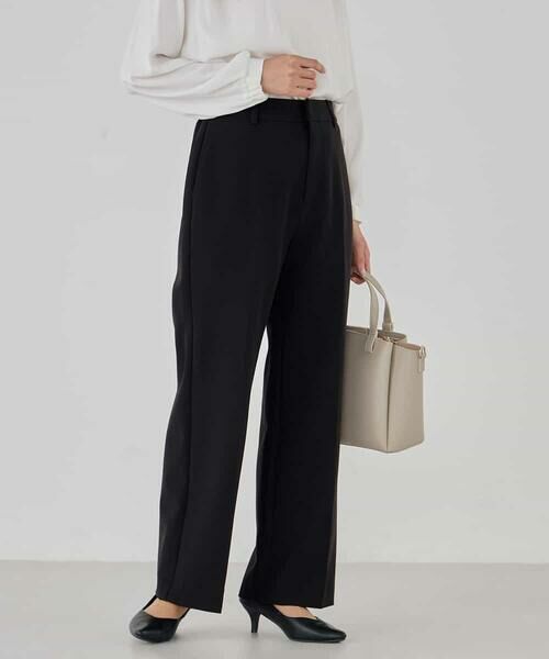 a.v.v / アー・ヴェ・ヴェ その他パンツ | 【洗える/ストレッチ/セットアップ対応】ダブルクロスストレートパンツ | 詳細17