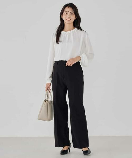 a.v.v / アー・ヴェ・ヴェ その他パンツ | 【洗える/ストレッチ/セットアップ対応】ダブルクロスストレートパンツ | 詳細19