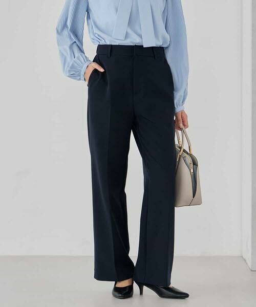 a.v.v / アー・ヴェ・ヴェ その他パンツ | 【洗える/ストレッチ/セットアップ対応】ダブルクロスストレートパンツ | 詳細2