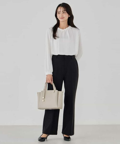 a.v.v / アー・ヴェ・ヴェ その他パンツ | 【洗える/ストレッチ/セットアップ対応】ダブルクロスストレートパンツ | 詳細20