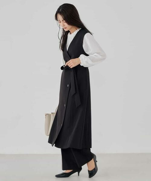 a.v.v / アー・ヴェ・ヴェ その他パンツ | 【洗える/ストレッチ/セットアップ対応】ダブルクロスストレートパンツ | 詳細24