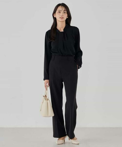 a.v.v / アー・ヴェ・ヴェ その他パンツ | 【洗える/ストレッチ/セットアップ対応】ダブルクロスストレートパンツ | 詳細30