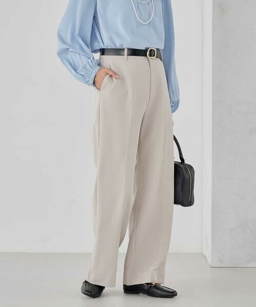 a.v.v / アー・ヴェ・ヴェ その他パンツ | 【洗える/ストレッチ/セットアップ対応】ダブルクロスストレートパンツ | 詳細8