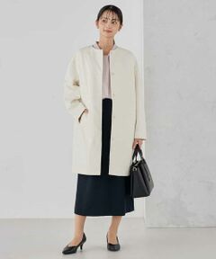 a.v.v / アー・ヴェ・ヴェ その他アウター | ジャガードノーカラーコート