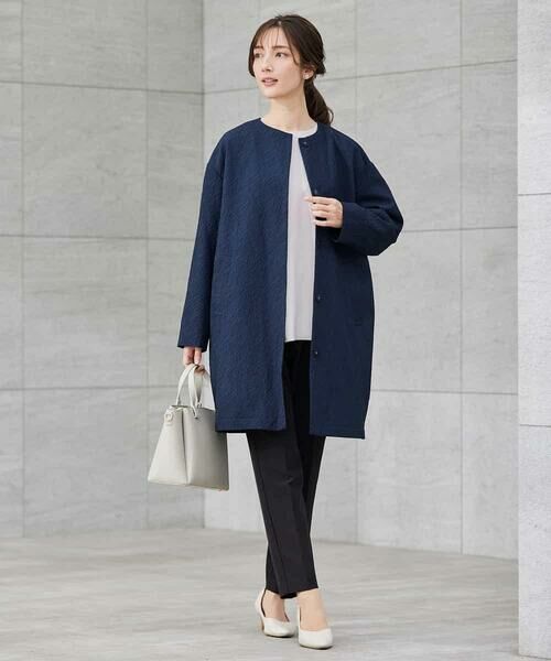 a.v.v / アー・ヴェ・ヴェ その他アウター | ジャガードノーカラーコート | 詳細3