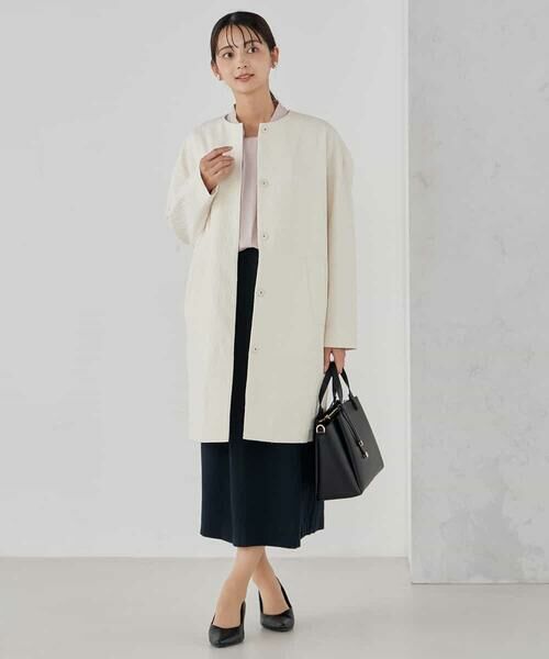 a.v.v / アー・ヴェ・ヴェ その他アウター | ジャガードノーカラーコート | 詳細4