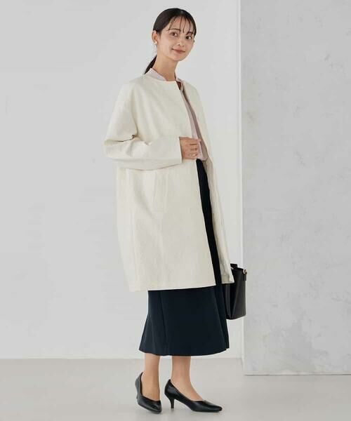 a.v.v / アー・ヴェ・ヴェ その他アウター | ジャガードノーカラーコート | 詳細6