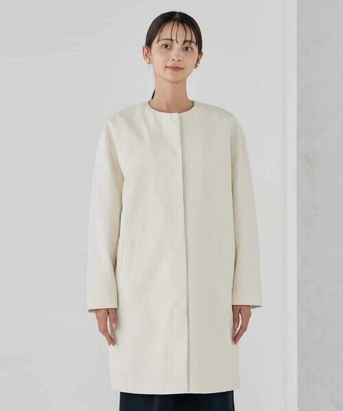 a.v.v / アー・ヴェ・ヴェ その他アウター | ジャガードノーカラーコート | 詳細7