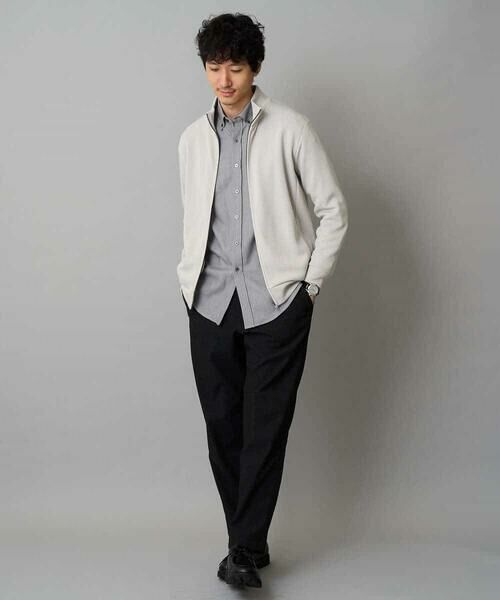 a.v.v / アー・ヴェ・ヴェ シャツ・ブラウス | 【イージーケア/毛玉になりにくい】ヘリンボーンダブルフェイスシャツ【洗濯機で洗える】 | 詳細11