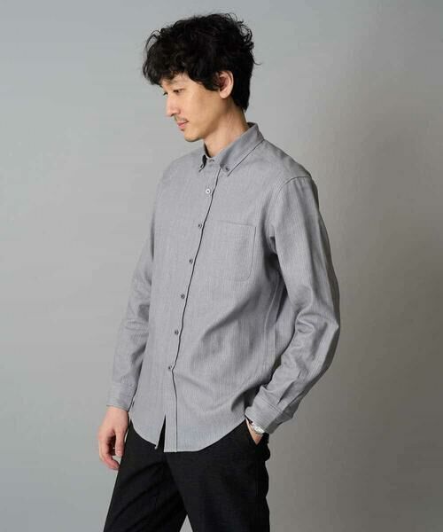 a.v.v / アー・ヴェ・ヴェ シャツ・ブラウス | 【イージーケア/毛玉になりにくい】ヘリンボーンダブルフェイスシャツ【洗濯機で洗える】 | 詳細19