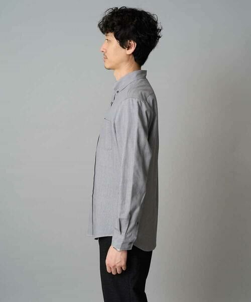 a.v.v / アー・ヴェ・ヴェ シャツ・ブラウス | 【イージーケア/毛玉になりにくい】ヘリンボーンダブルフェイスシャツ【洗濯機で洗える】 | 詳細21