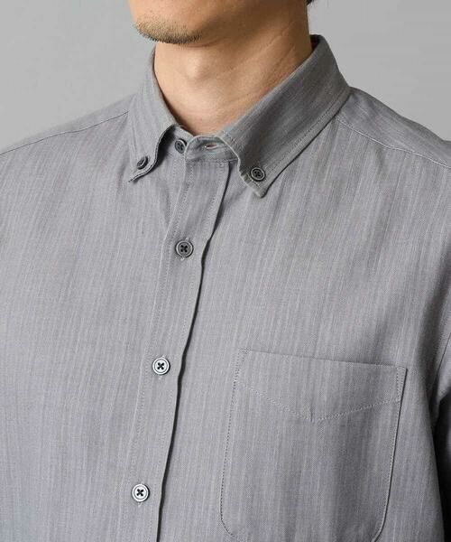 a.v.v / アー・ヴェ・ヴェ シャツ・ブラウス | 【イージーケア/毛玉になりにくい】ヘリンボーンダブルフェイスシャツ【洗濯機で洗える】 | 詳細23