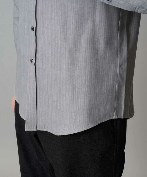 a.v.v / アー・ヴェ・ヴェ シャツ・ブラウス | 【イージーケア/毛玉になりにくい】ヘリンボーンダブルフェイスシャツ【洗濯機で洗える】 | 詳細25