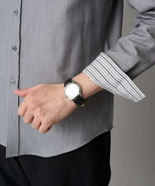 a.v.v / アー・ヴェ・ヴェ シャツ・ブラウス | 【イージーケア/毛玉になりにくい】ヘリンボーンダブルフェイスシャツ【洗濯機で洗える】 | 詳細26