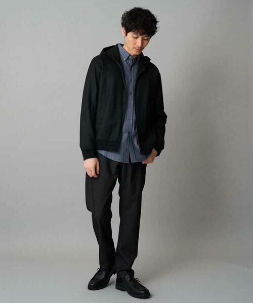 a.v.v / アー・ヴェ・ヴェ シャツ・ブラウス | 【イージーケア/毛玉になりにくい】ヘリンボーンダブルフェイスシャツ【洗濯機で洗える】 | 詳細5