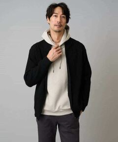 a.v.v / アー・ヴェ・ヴェ カーディガン・ボレロ | 【洗濯機で洗える】ポリエステルリブニットジップアップカーディガン