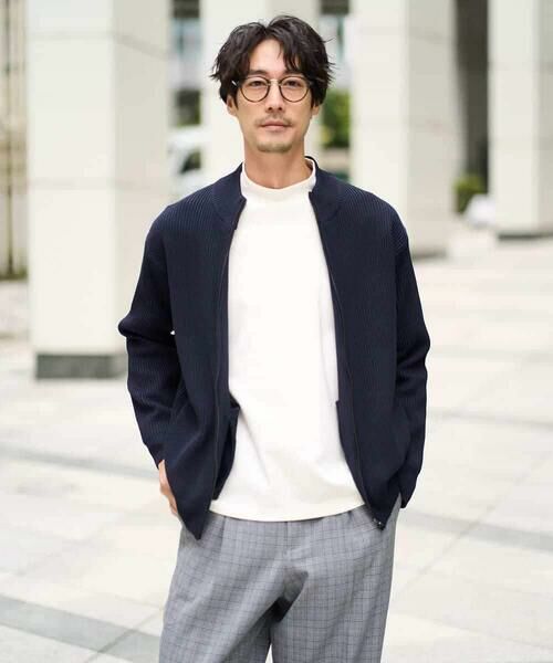 a.v.v / アー・ヴェ・ヴェ カーディガン・ボレロ | 【洗濯機で洗える】ポリエステルリブニットジップアップカーディガン | 詳細21