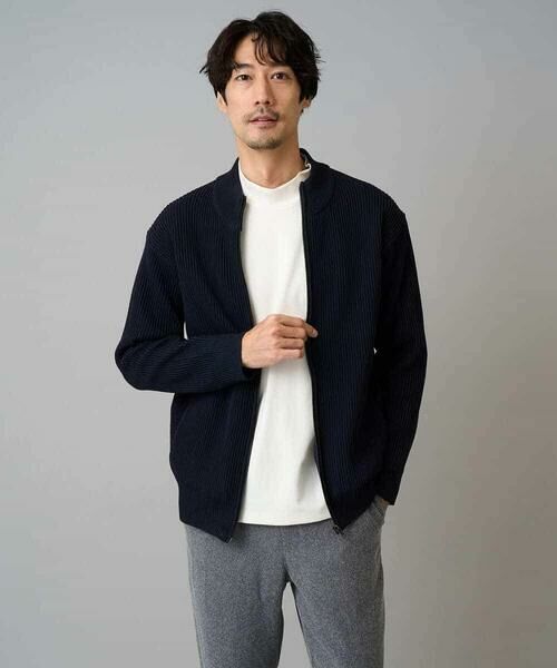 a.v.v / アー・ヴェ・ヴェ カーディガン・ボレロ | 【洗濯機で洗える】ポリエステルリブニットジップアップカーディガン | 詳細24