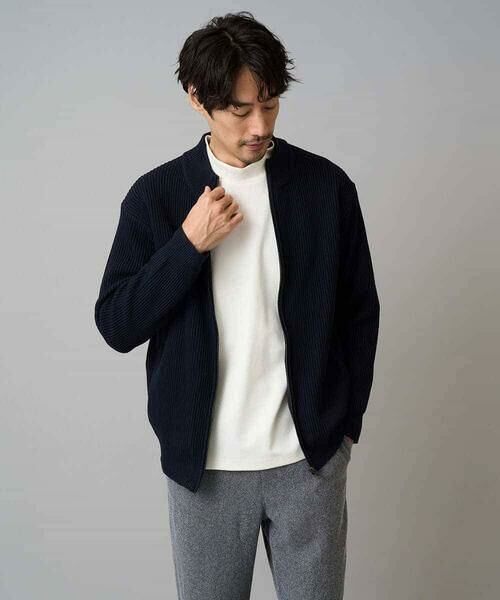 a.v.v / アー・ヴェ・ヴェ カーディガン・ボレロ | 【洗濯機で洗える】ポリエステルリブニットジップアップカーディガン | 詳細25