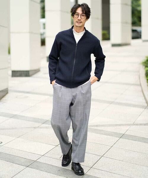 a.v.v / アー・ヴェ・ヴェ カーディガン・ボレロ | 【洗濯機で洗える】ポリエステルリブニットジップアップカーディガン | 詳細5