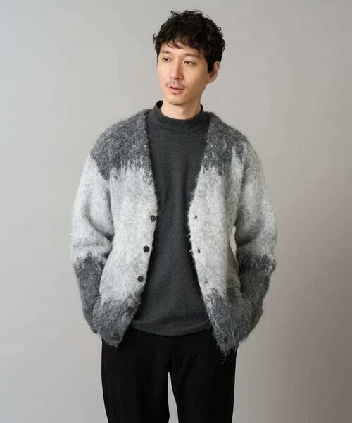 a.v.v / アー・ヴェ・ヴェ カーディガン・ボレロ | ボカシ柄起毛シャギーワイドカーディガン | 詳細14