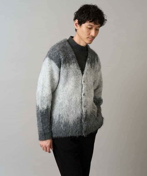 a.v.v / アー・ヴェ・ヴェ カーディガン・ボレロ | ボカシ柄起毛シャギーワイドカーディガン | 詳細17