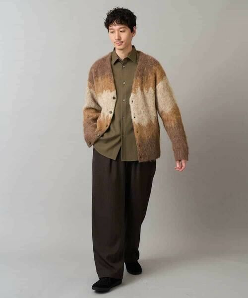 a.v.v / アー・ヴェ・ヴェ カーディガン・ボレロ | ボカシ柄起毛シャギーワイドカーディガン | 詳細2