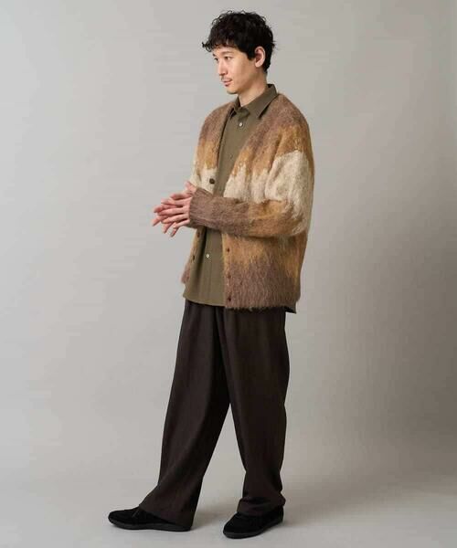 a.v.v / アー・ヴェ・ヴェ カーディガン・ボレロ | ボカシ柄起毛シャギーワイドカーディガン | 詳細4