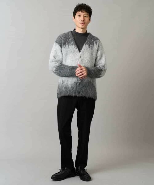 a.v.v / アー・ヴェ・ヴェ カーディガン・ボレロ | ボカシ柄起毛シャギーワイドカーディガン | 詳細5