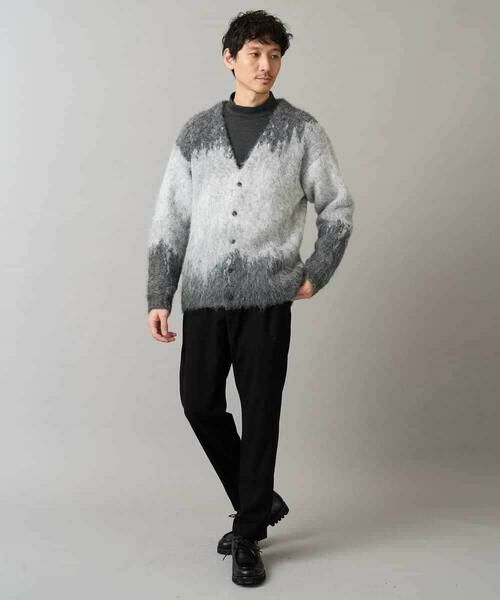 a.v.v / アー・ヴェ・ヴェ カーディガン・ボレロ | ボカシ柄起毛シャギーワイドカーディガン | 詳細6