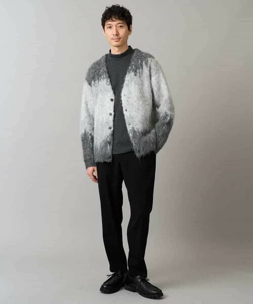 a.v.v / アー・ヴェ・ヴェ カーディガン・ボレロ | ボカシ柄起毛シャギーワイドカーディガン | 詳細7