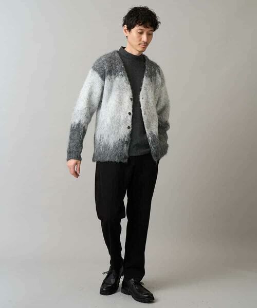 a.v.v / アー・ヴェ・ヴェ カーディガン・ボレロ | ボカシ柄起毛シャギーワイドカーディガン | 詳細8