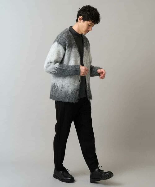 a.v.v / アー・ヴェ・ヴェ カーディガン・ボレロ | ボカシ柄起毛シャギーワイドカーディガン | 詳細9