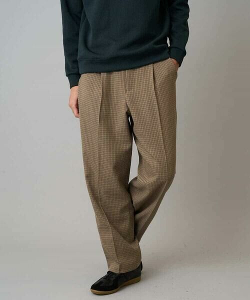 a.v.v / アー・ヴェ・ヴェ チノ・ワークパンツ | 【イージーケア/毛玉になりにくい】LANATECチェックワンタックワイドイージースラックス【洗濯機で洗える/ストレッチ】 | 詳細21