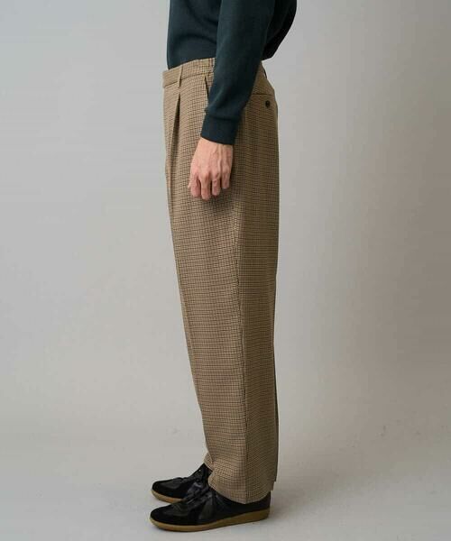 a.v.v / アー・ヴェ・ヴェ チノ・ワークパンツ | 【イージーケア/毛玉になりにくい】LANATECチェックワンタックワイドイージースラックス【洗濯機で洗える/ストレッチ】 | 詳細25
