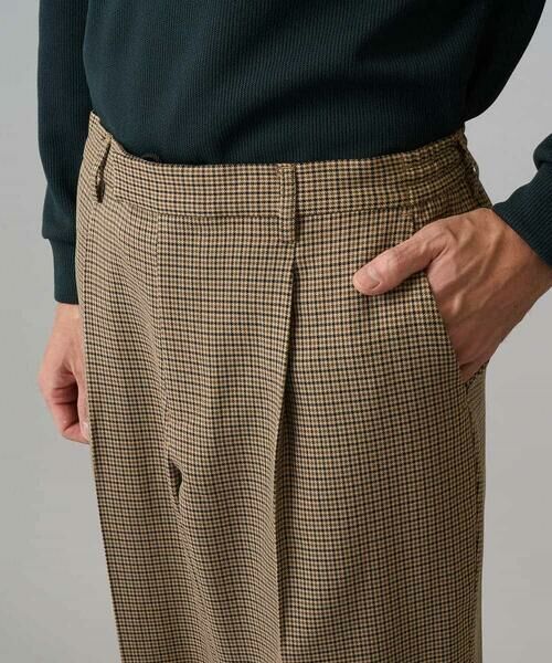 a.v.v / アー・ヴェ・ヴェ チノ・ワークパンツ | 【イージーケア/毛玉になりにくい】LANATECチェックワンタックワイドイージースラックス【洗濯機で洗える/ストレッチ】 | 詳細28