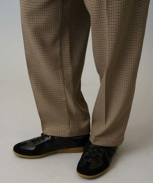 a.v.v / アー・ヴェ・ヴェ チノ・ワークパンツ | 【イージーケア/毛玉になりにくい】LANATECチェックワンタックワイドイージースラックス【洗濯機で洗える/ストレッチ】 | 詳細30