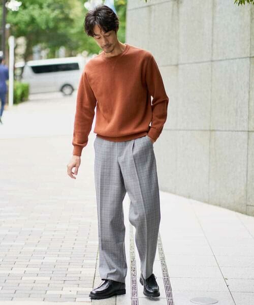 a.v.v / アー・ヴェ・ヴェ チノ・ワークパンツ | 【イージーケア/毛玉になりにくい】LANATECチェックワンタックワイドイージースラックス【洗濯機で洗える/ストレッチ】 | 詳細9