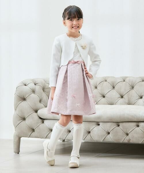 a.v.v / アー・ヴェ・ヴェ ドレス | [110-130]【セレモニー/オケージョン/結婚式】フラワージャガードフィット＆フレアワンピース | 詳細16