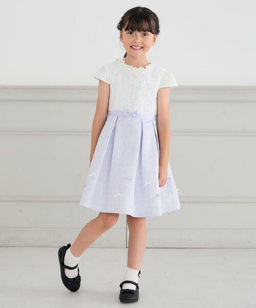 a.v.v / アー・ヴェ・ヴェ ドレス | [110-130]【セレモニー/オケージョン/結婚式】フラワージャガードフィット＆フレアワンピース | 詳細19