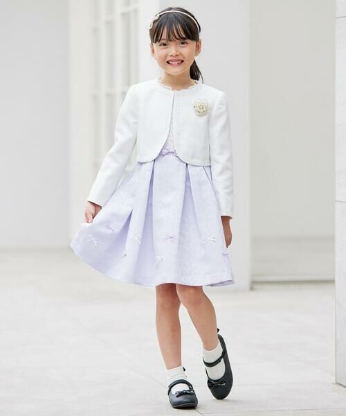 a.v.v / アー・ヴェ・ヴェ ドレス | [110-130]【セレモニー/オケージョン/結婚式】フラワージャガードフィット＆フレアワンピース | 詳細22