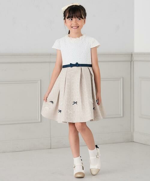 a.v.v / アー・ヴェ・ヴェ ドレス | [110-130]【セレモニー/オケージョン/結婚式】フラワージャガードフィット＆フレアワンピース | 詳細27