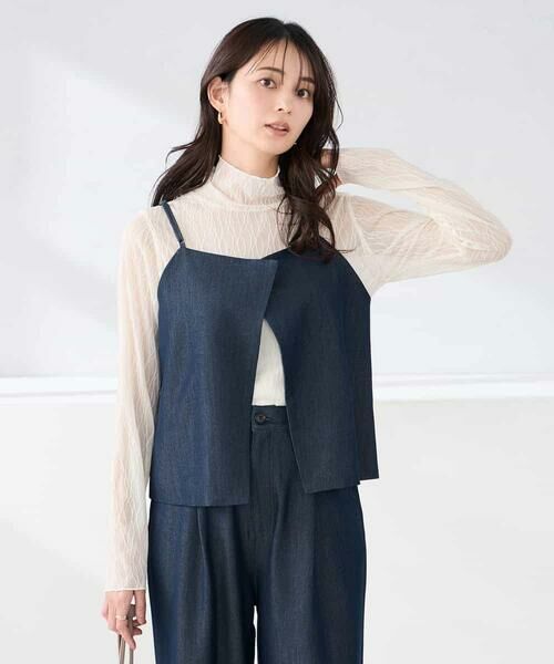 a.v.v / アー・ヴェ・ヴェ その他トップス | 【2WAY/洗える】デニムライクビスチェ | 詳細3