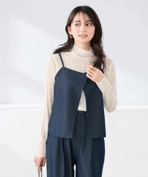 a.v.v / アー・ヴェ・ヴェ その他トップス | 【2WAY/洗える】デニムライクビスチェ | 詳細4