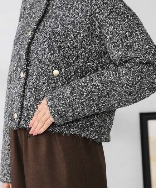 a.v.v / アー・ヴェ・ヴェ カーディガン・ボレロ | ツイードニットジャケット | 詳細10
