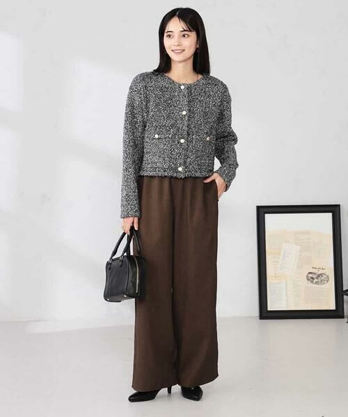 a.v.v / アー・ヴェ・ヴェ カーディガン・ボレロ | ツイードニットジャケット | 詳細4