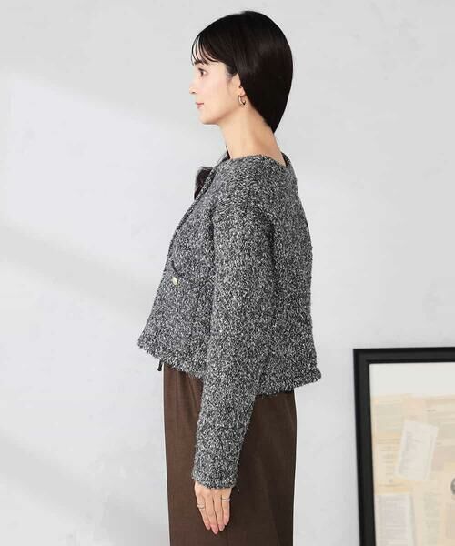 a.v.v / アー・ヴェ・ヴェ カーディガン・ボレロ | ツイードニットジャケット | 詳細7