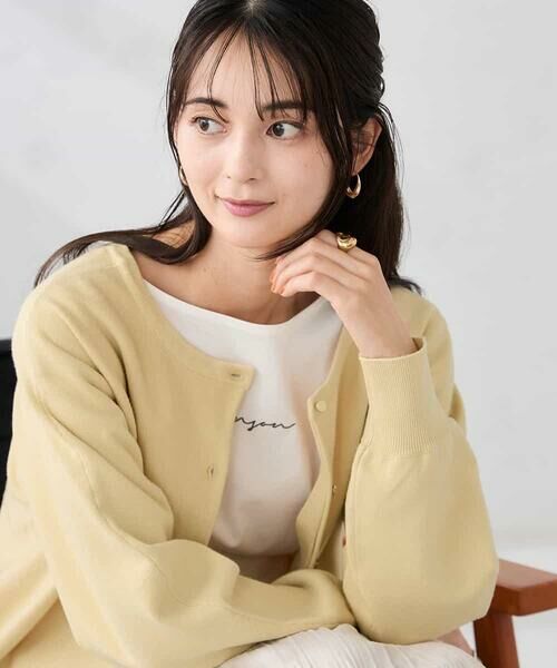 a.v.v / アー・ヴェ・ヴェ カーディガン・ボレロ | 【2WAY】クルーネッククロップドカーディガン | 詳細18